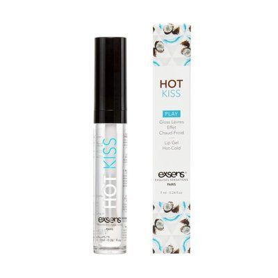 Стимулювальний блиск для губ, зігріває та охолоджує - EXSENS Coconut Hot Kiss (7 мл) SO5540 фото