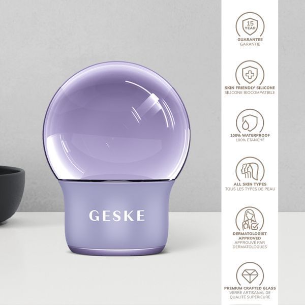 Масажер для обличчя і тіла GESKE Cool&Warm Face and Body Massager 7в1 purple HB0303 фото