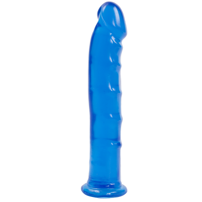 Фалоімітатор Doc Johnson Jelly Jewels Dong & Suction Cup Blue, діаметр 3,6 см, антибактеріальний ПВХ SO2006 фото