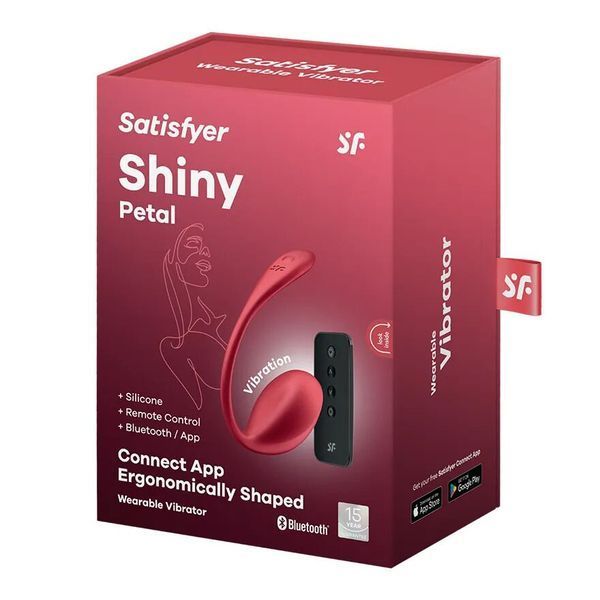 Смарт-віброяйце Satisfyer Shiny Petal Connect App, керування зі смартфона, пульт ДК SX1220 фото