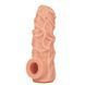 Насадка на член, потовщувальна, стимулюючий рельєф, розмір L - Kokos Nude Sleeve NS 004 L SX1478 фото 1