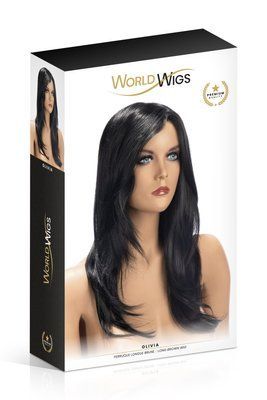 Парик Каштановий Olivia Long World Wigs SO4686 фото