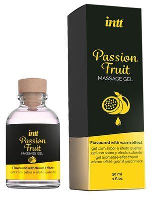 Масажний гель для інтимних зон з Фруктовим смаком, розігріваючий - Intt Passion Fruit (30 мл) SO4897 фото
