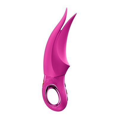 Вібратор для клітора Fun Factory VOLTA Magenta, гнучкий подвійний кінчик SX4241 фото