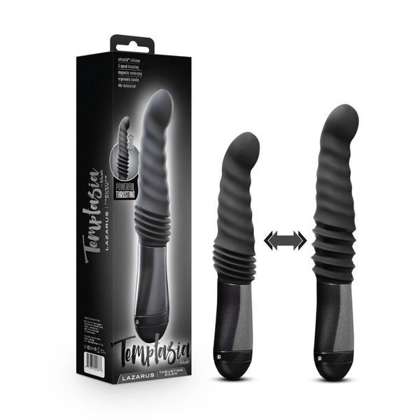 Пульсатор для точки G Temptasia by Blush Lazarus Thrusting Dildo Black (діаметр 3,8 см) SO8836 фото