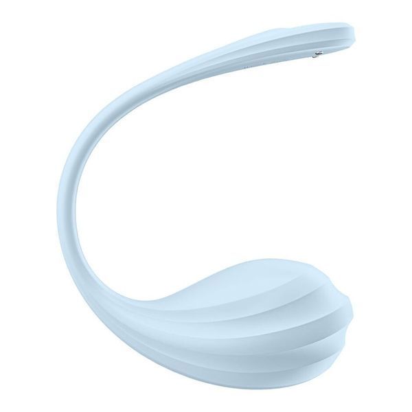 Віброяйце Satisfyer Smooth Petal Connect App Light Blue SX0667 фото