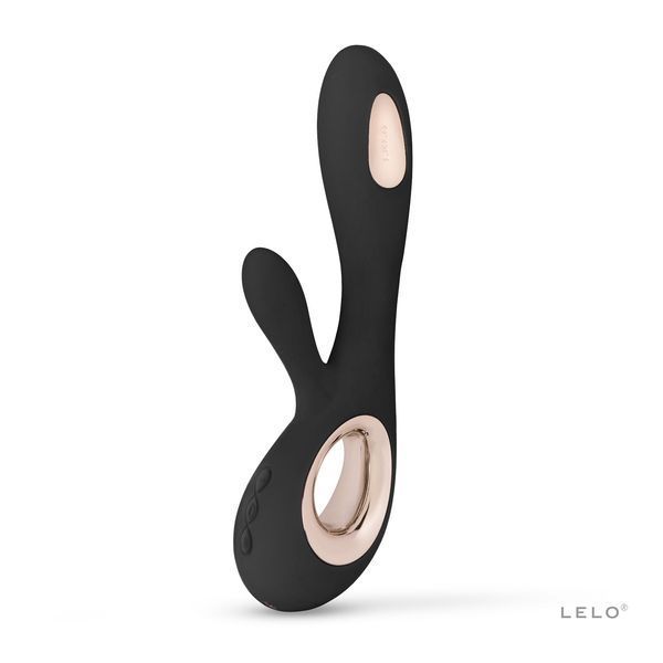 Вібратор-кролик LELO Soraya Wave Black, манливі рухи стовбура SO8112 фото