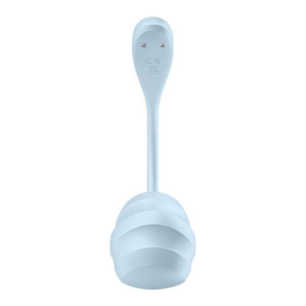 Віброяйце Satisfyer Smooth Petal Connect App Light Blue SX0667 фото
