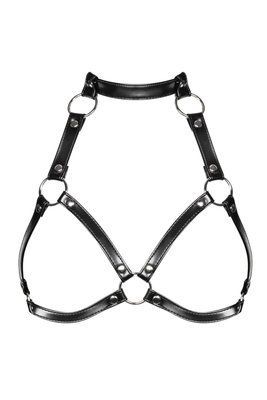 Портупея на груди Obsessive A740 harness black O/S, штучна шкіра SO7853 фото