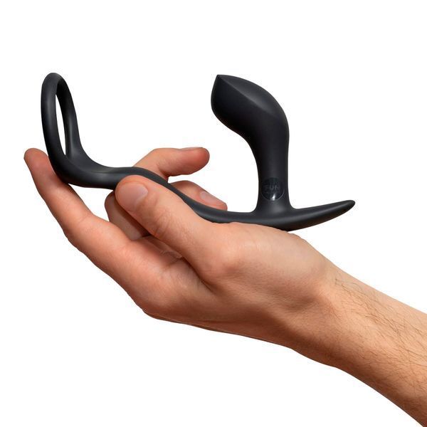 Анальна пробка з ерекційним кільцем Fun Factory BOOTIE RING slate SX0972 фото
