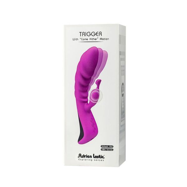 Вібратор з масажними рухами стовбура - Adrien Lastic Trigger AD11031 фото