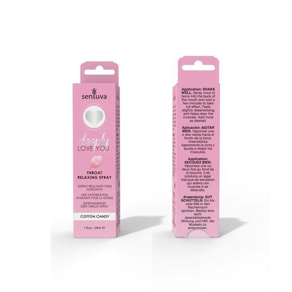 Спрей для глибокого мінету зі смаком Солодкої вати - Sensuva Deeply Love You Cotton Candy (29 мл) SO9818 фото