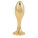 Металева анальна пробка Кролячий хвіст LOCKINK SEVANDA White Bunny-Tail Anal Pear-shape Plug SX0868 фото 3
