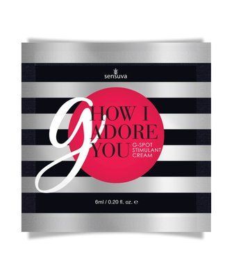 Пробник збуджуючого гелю для точки G з екстрактом гуарани Sensuva - G, How I Adore You G-Spot (6 мл) SO3546 фото