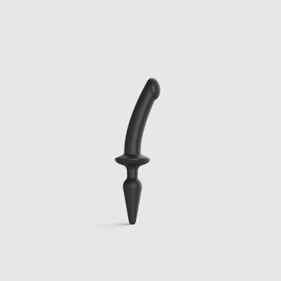 Анальна пробка з дилдо 2в1, розмір S, діаметр 3,3/2,9 см - Strap-On-Me SWITCH PLUG-IN DILDO No. 1 SO6826 фото