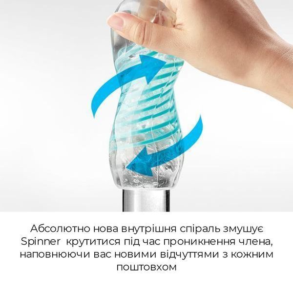 Мастурбатор Tenga Spinner 02 Hexa з пружною стимулювальною спіраллю всередині, стандартна спіраль SO2747 фото