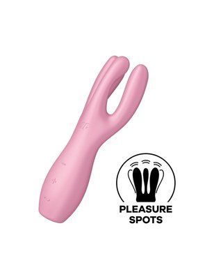 Кліторальний вібратор Satisfyer Threesome 3 Pink з трьома пальчиками SO6101 фото