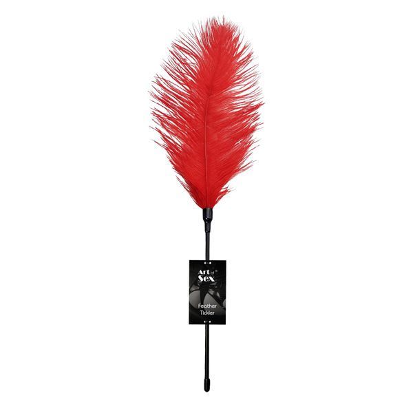 Щікоталка зі страусячим пером Art of Sex &mdash; Feather Tickler, колір Червоний SO6999 фото