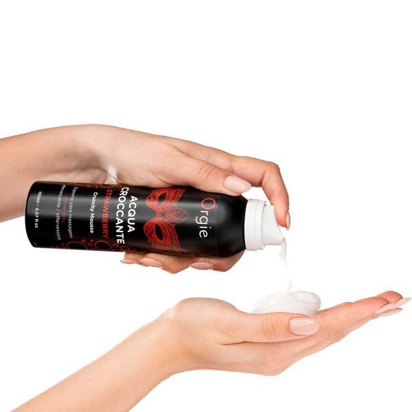 Масажна пінка Orgie &ndash; Acqua Croccante Strawberry (150 мл), ефект бульбашок, що лопаються SX1493 фото