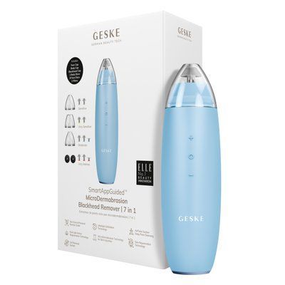 Мікродермабразійний пристрій для видалення чорних цяток GESKE MicroDermabrasion Blackhead Remover 7в1 aquamarine HB0565 фото