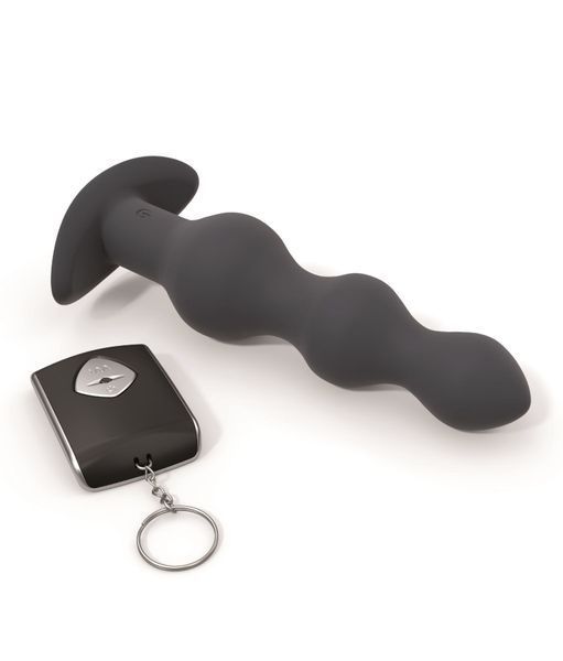 Анальний вібратор з пультом, силікон, діаметри 3см 3,7см 4,4см - Dorcel DEEP SECRET M SO1728 фото
