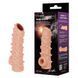 Насадка на член, потовщувальна, стимулюючий рельєф, розмір L - Kokos Nude Sleeve NS 006 L SX1482 фото 2