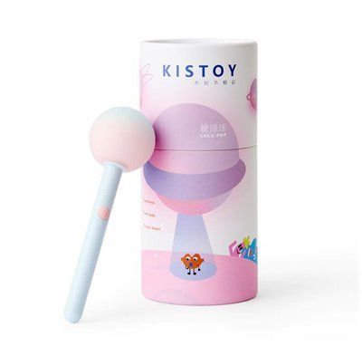 Вібратор-цукерка на паличці KISTOY Lala Pop, 2 мотори, маска на очі в комплекті SO8710 фото