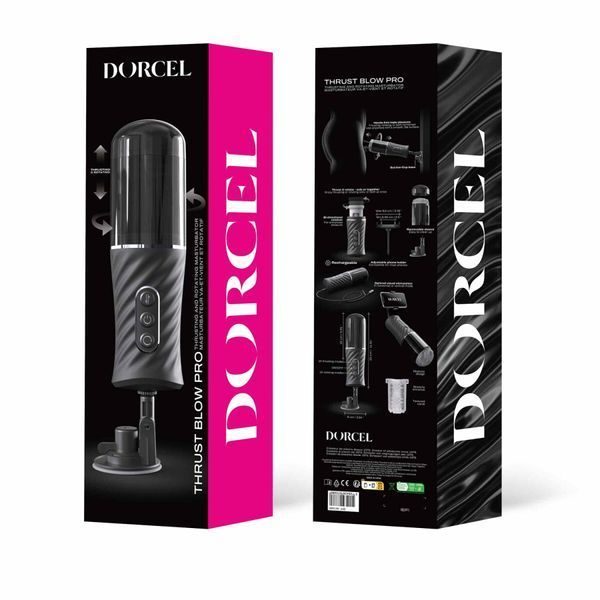 Автоматичний мастурбатор Dorcel THRUST BLOW PRO, імітація фрикцій+обертання, по 10 режимів, присоска SX3210 фото