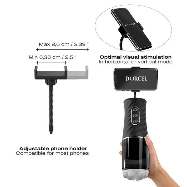 Автоматичний мастурбатор Dorcel THRUST BLOW PRO, імітація фрикцій+обертання, по 10 режимів, присоска SX3210 фото
