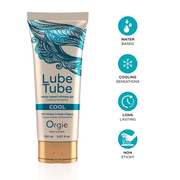 Лубрикант на водній основі, з охолоджувальним ефектом, без запаху - Orgie Lube Tube Cool (150 мл) SX1521 фото