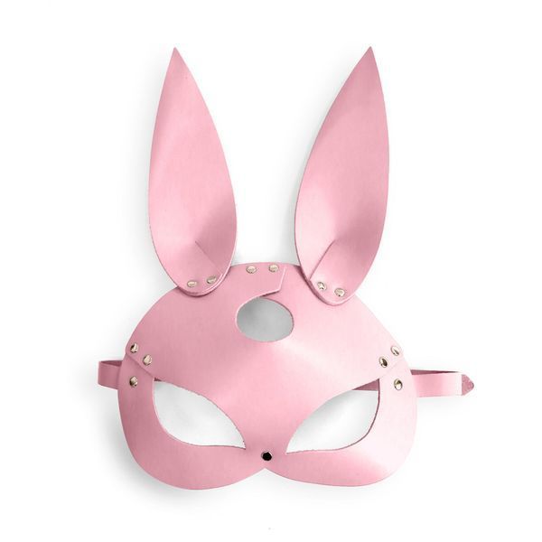 Шкіряна маска зайки, рожева - Art of Sex Bunny mask SO9647 фото