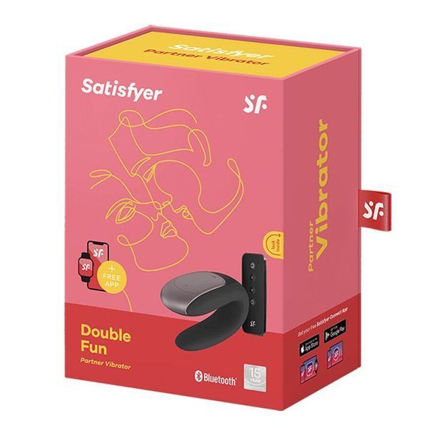 Смартвібратор для пар з пультом ДК - Satisfyer Double Fun (Black) SO5058 фото