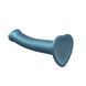 Насадка для страпону Strap-On-Me Mono Density Dildo M Blue, діам. 3,3 см, одношаровий силікон, гнучк SO3569 фото 5
