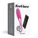 Виброяйце Love To Love Feel Love Pink з пультом ДК та регулюванням інтенсивності SO3087 фото 5