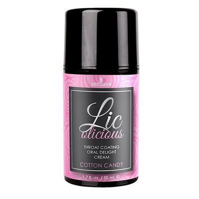 Гель для мінету зі смаком Солодкої вати, оліїстий, без цукру - Sensuva Lic-o-licious Cotton Candy (50 мл) SO3198 фото