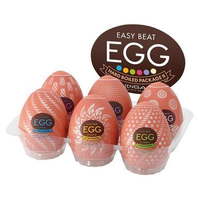 Набір мастурбаторів-яіц Tenga Egg Hard Boilded II Pack (6 яєць) SO9804 фото