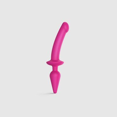 Анальна пробка з дилдо 2в1, розмір L, діаметр 4,5/3,4 см - Strap-On-Me SWITCH PLUG-IN DILDO No. 1 SO6829 фото