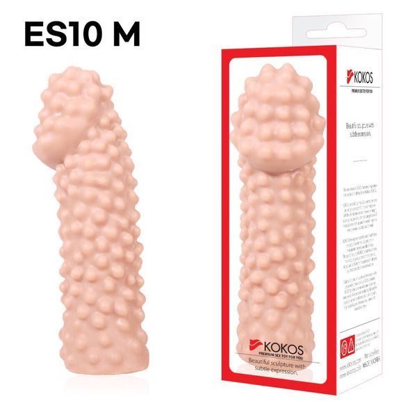 Насадка на член, потовщувальна, стимулюючий рельєф, розмір M - Kokos Extreme Sleeve ES.10 М SO1820 фото