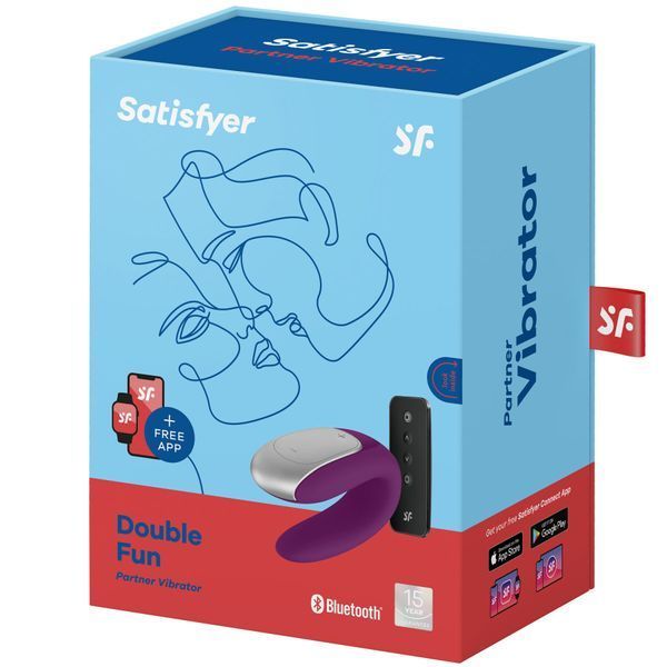 Смарт-вібратор для пар з пультом ДК - Satisfyer Double Fun (Violet)  SO5059 фото