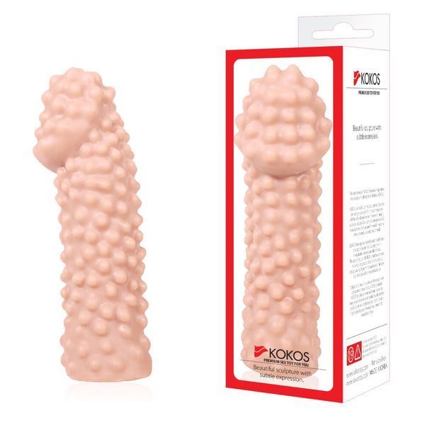 Насадка на член, потовщувальна, стимулюючий рельєф, розмір M - Kokos Extreme Sleeve ES.10 М SO1820 фото