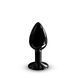 Металева анальна пробка з чорним кристалом, розмір S - Dorcel Diamond Plug SO7808 фото 2