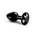 Металева анальна пробка з чорним кристалом, розмір S - Dorcel Diamond Plug SO7808 фото 1
