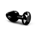 Металева анальна пробка з чорним кристалом, розмір M - Dorcel Diamond Plug SO7809 фото 1