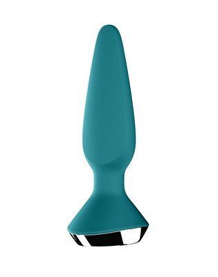 Анальна смарт-вібропробка бірюрова - Satisfyer Plug-ilicious 1 Petrol SO5441 фото