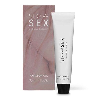 Анальний гель-змазка на водній основі з ароматом кокосу - Bijoux Indiscrets Slow Sex Anal play gel 30 мл SO5900 фото