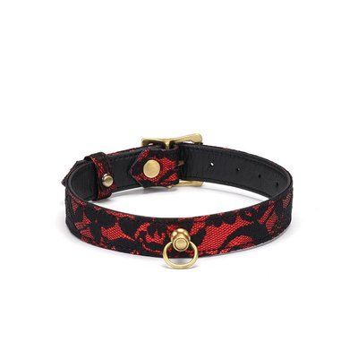 Шкіряний чокер з мереживом Liebe Seele Victorian Garden Choker SO9471 фото