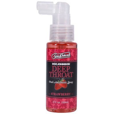 Спрей для глибокого мінету зі смаком Полуниці - Doc Johnson GoodHead DeepThroat Spray Sweet Strawberry (59 мл) SO2801 фото