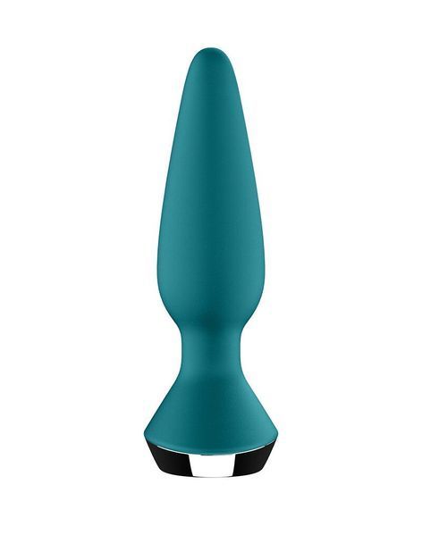 Анальна смарт-вібропробка бірюрова - Satisfyer Plug-ilicious 1 Petrol SO5441 фото