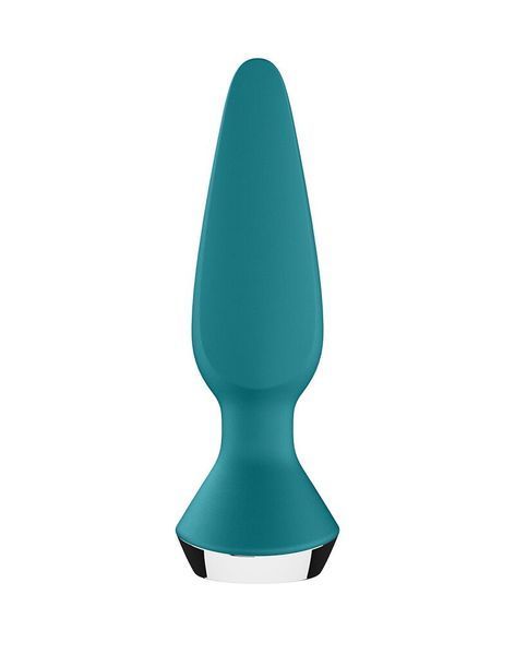 Анальна смарт-вібропробка бірюрова - Satisfyer Plug-ilicious 1 Petrol SO5441 фото