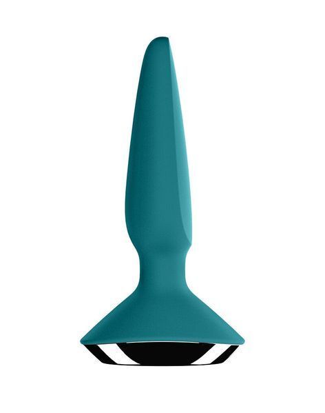 Анальна смарт-вібропробка бірюрова - Satisfyer Plug-ilicious 1 Petrol SO5441 фото